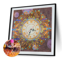 Load image into Gallery viewer, DIY Diamond Clock Drawing Resin Handmade Special Shaped Painting Wall Craft
