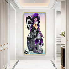 Load image into Gallery viewer, Skull Festival 40*80CM(Canvas)-Full Round Drill Diamond Painting
