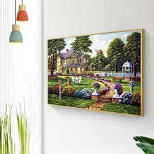 Load image into Gallery viewer, House Garden 50*40CM(Canvas) Full Round Drill Diamond Painting
