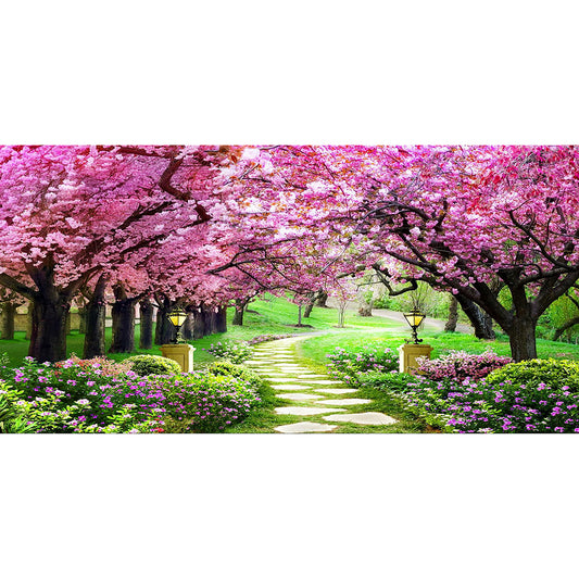 Cherry Blossom 85*45CM(Canvas) Full Round Drill Diamond Painting