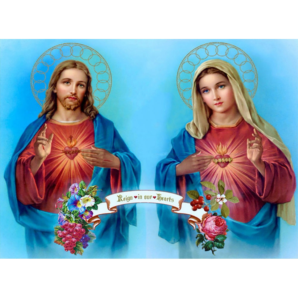 Christian Poster 40*30CM(Canvas) Full Round Drill Diamond Painting