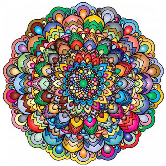 Gorgeous Mandala 30*30cm(canvas) full round drill diamond painting