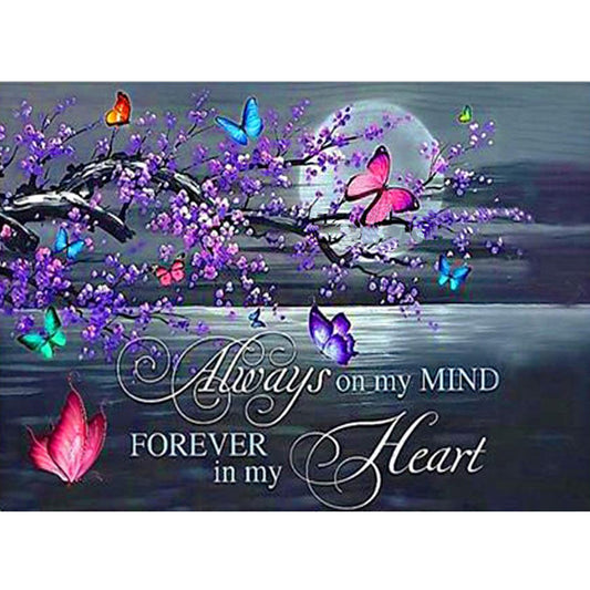 Butterfly 40*30cm(canvas) full round drill diamond painting