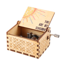 Load image into Gallery viewer, Wooden Music Box, Hand Crank Engraved Musical Box, Valentine Gifts (1)
