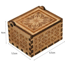 Load image into Gallery viewer, Wooden Music Box, Hand Crank Engraved Musical Box, Valentine Gifts (15)
