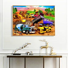 Load image into Gallery viewer, Cars 40*30cm(canvas) full round drill diamond painting
