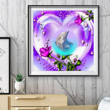 Load image into Gallery viewer, Love Dolphin 30*30cm(canvas) full round drill diamond painting
