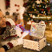 Load image into Gallery viewer, A Letter to My Daughter Hand-cranked Wooden Music Box Melody Musical Gifts
