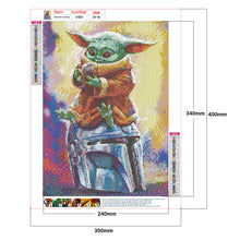Load image into Gallery viewer, 5D DIY Full Drill Yoda Cartoon Diamond Painting Rhinestone Kit Home Crafts
