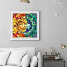 Load image into Gallery viewer, Sun Moon 30*30cm (canvas) full round drill diamond painting
