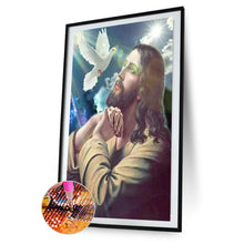 Load image into Gallery viewer, Jesus Bird 30*40cm(canvas) full round drill diamond painting
