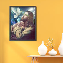 Load image into Gallery viewer, Jesus Bird 30*40cm(canvas) full round drill diamond painting
