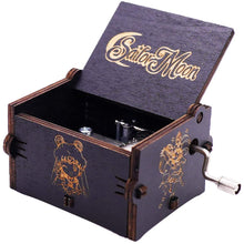 Load image into Gallery viewer, Hand Cranked Wooden Engraved Music Box Kids Birthday Christmas Gifts
