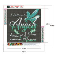 Load image into Gallery viewer, Letter Angel 30*30cm (canvas) full round drill diamond painting
