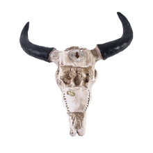 Load image into Gallery viewer, Resin Longhorn Cow Skull Head Wall Decorations Ornament 3D Figurines Crafts
