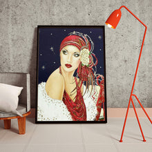Load image into Gallery viewer, Fashion Lady 30*40cm (canvas) full round drill diamond painting

