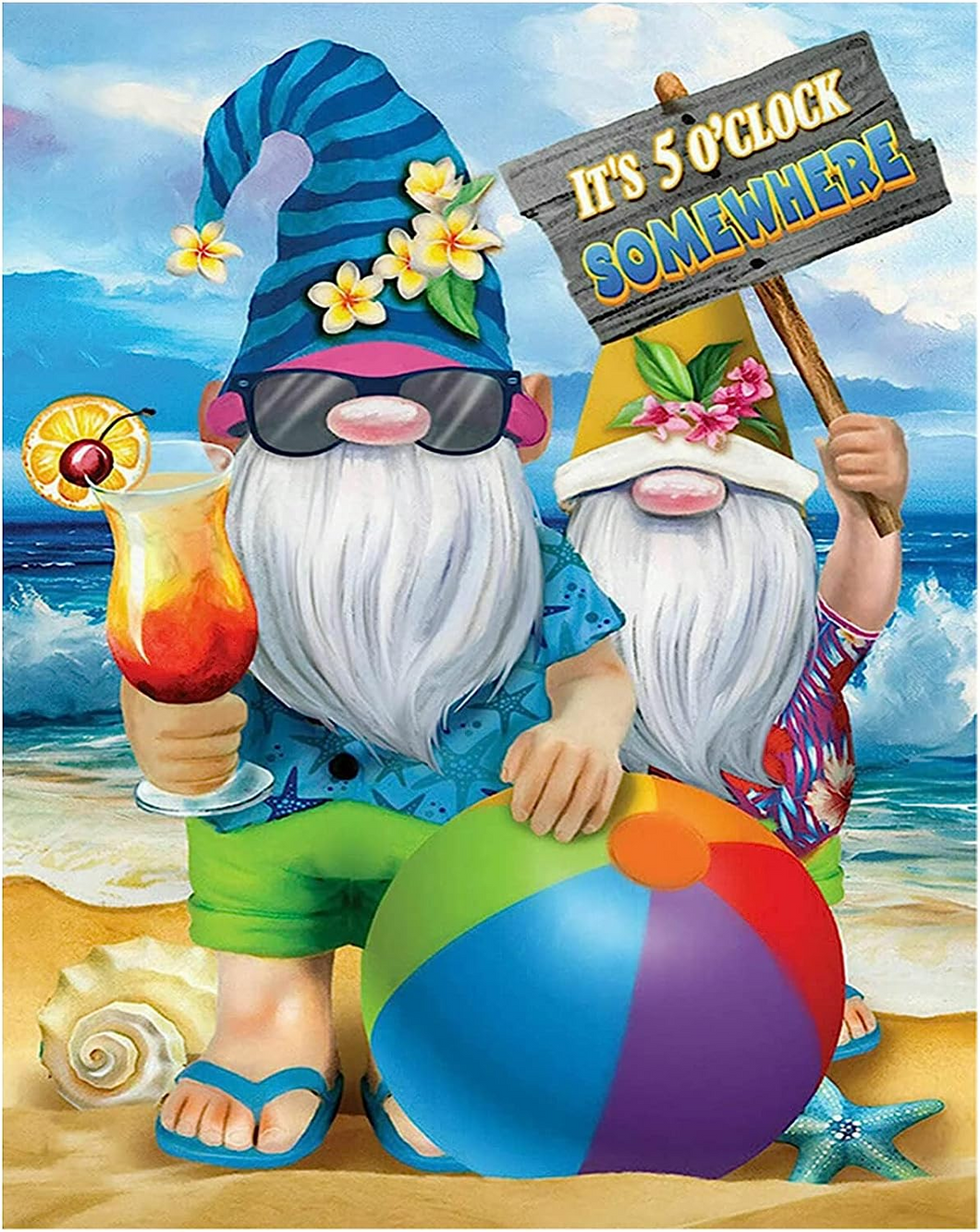 AB Diamond Painting - Full Round - Holiday Beach (40*50CM)