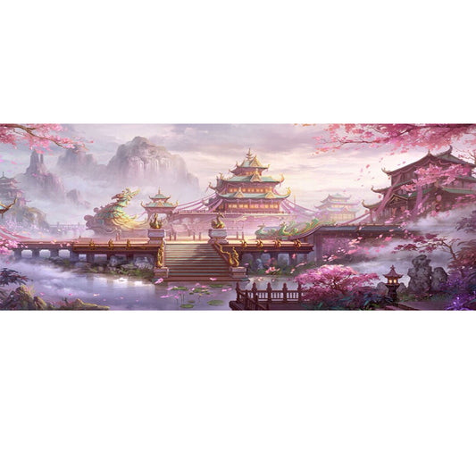 Diamond Painting - Full Round - Pavilion in the forest (80*40CM)