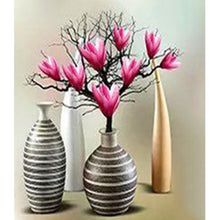 Load image into Gallery viewer, Flower Vase A 30*40cm(canvas) full round drill diamond painting
