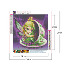 Load image into Gallery viewer, Big Eyes Elf 30*30cm(canvas) full round drill diamond painting
