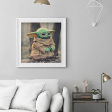 Load image into Gallery viewer, Cartoon Yoda 30*30cm(canvas) full round drill diamond painting
