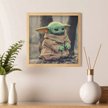 Load image into Gallery viewer, Cartoon Yoda 30*30cm(canvas) full round drill diamond painting
