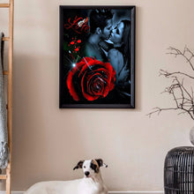 Load image into Gallery viewer, Rose Lover 30*40cm(canvas) full round drill diamond painting
