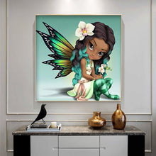 Load image into Gallery viewer, Big Eyes Doll 30*30cm(canvas) full round drill diamond painting

