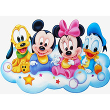 Load image into Gallery viewer, Mouse Duck 40*30cm(canvas) full round drill diamond painting
