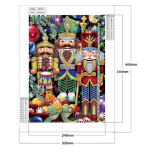 Load image into Gallery viewer, Nutcracker Doll 30*40cm(canvas) beautiful special shaped drill diamond painting

