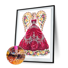 Load image into Gallery viewer, Diamond Painting - Partial Special Shaped - Wing dress ladies (30*40cm)
