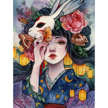 Load image into Gallery viewer, Diamond Painting - Full Round - Japarrotnese Girl Kimono (30*40cm)
