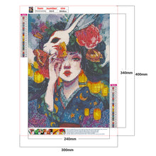 Load image into Gallery viewer, Diamond Painting - Full Round - Japarrotnese Girl Kimono (30*40cm)
