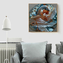 Load image into Gallery viewer, Swan Girl 30*30cm(canvas) full round drill diamond painting
