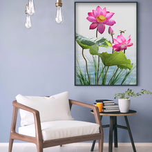 Load image into Gallery viewer, Dragonfly Lotus 30*40cm(canvas) full round drill diamond painting
