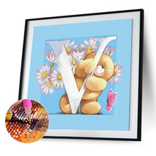 Load image into Gallery viewer, Cartoon Bear 30*30cm(canvas) full round drill diamond painting
