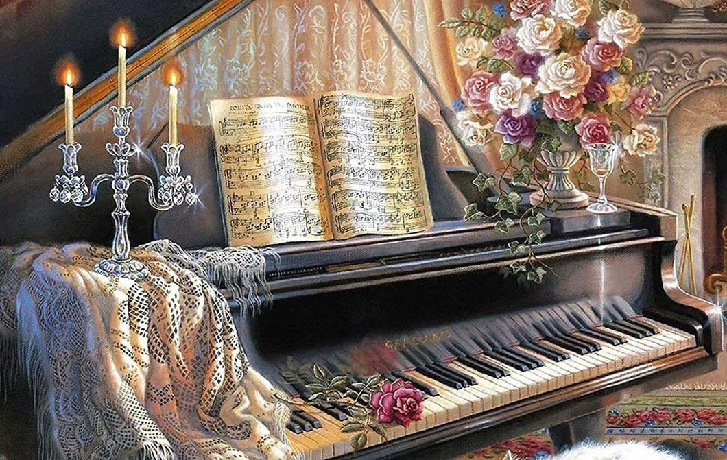 AB Diamond Painting - Full Round - Piano (50*70cm)