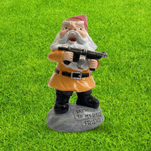 Load image into Gallery viewer, 3D Dwarf Sculpture Garden Take Gun Gnome Resin Doll Figurines Decoration
