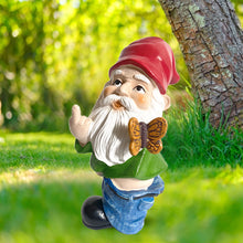 Load image into Gallery viewer, 3D Dwarf Statue Garden Butterfly Finger Gnome Resin Doll Figurines Crafts
