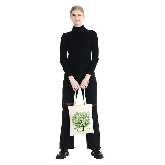 Diy Diamond Painting Handbag Reusable Shoulder Shopping Tote (Bb001 Spring)