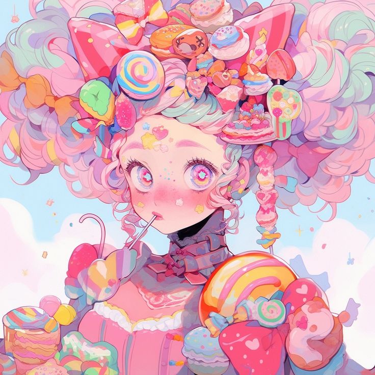 AB Diamond Painting - Full Round - anime girl (40*40CM)