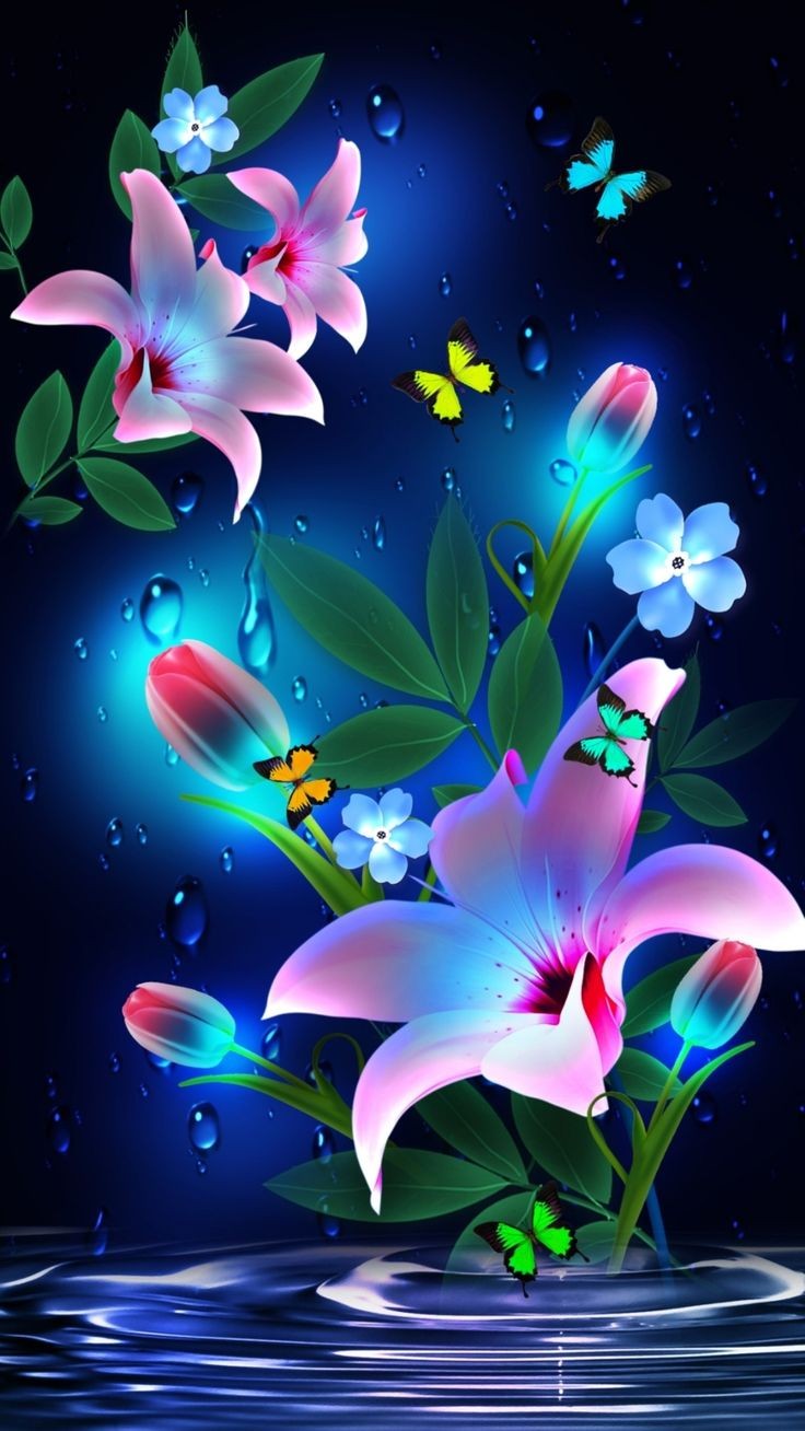 AB Diamond Painting - Full Round - Flowers (40*71cm)