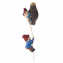Load image into Gallery viewer, Resin Craft Cartoon Dwarf Climbing Tree Sculpture Garden Hanging Ornaments
