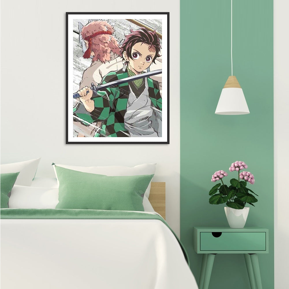 Cartoon Figure 30*40CM(Canvas) Full Round Drill Diamond Painting
