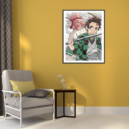 Cartoon Figure 30*40CM(Canvas) Full Round Drill Diamond Painting