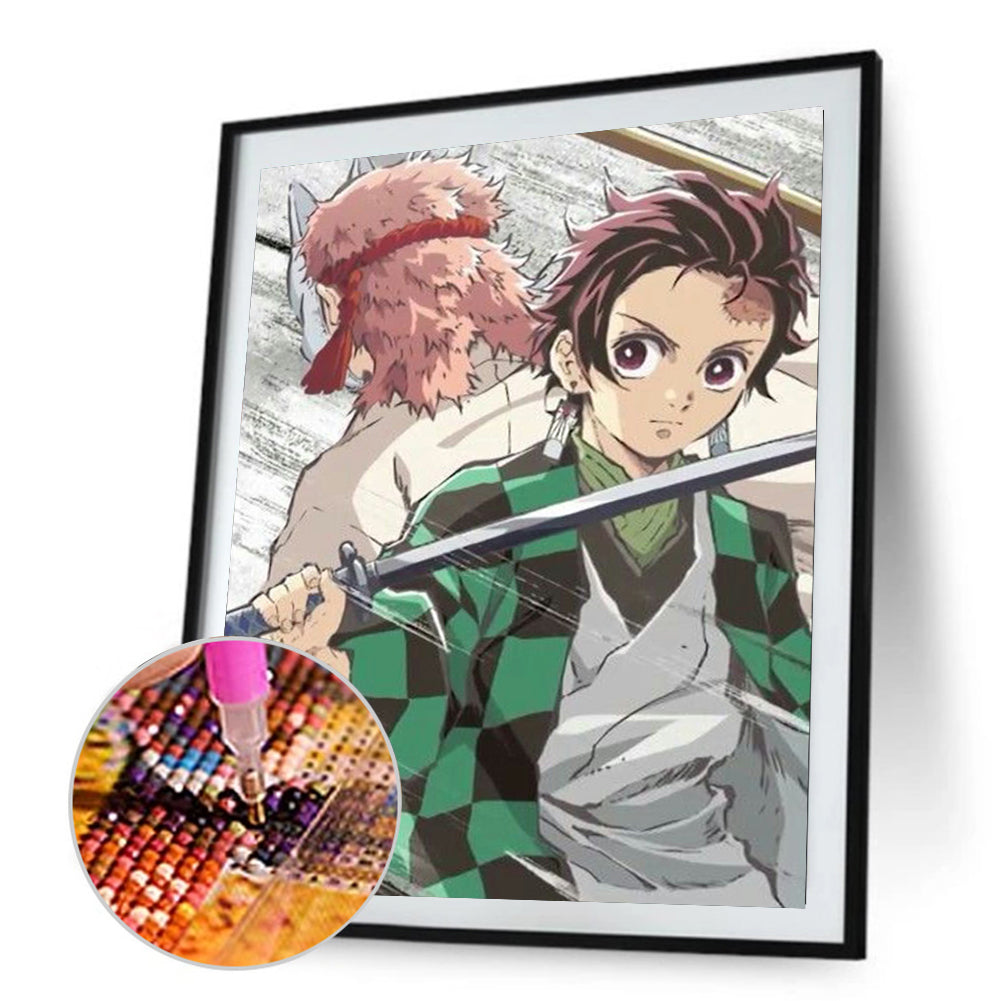 Cartoon Figure 30*40CM(Canvas) Full Round Drill Diamond Painting