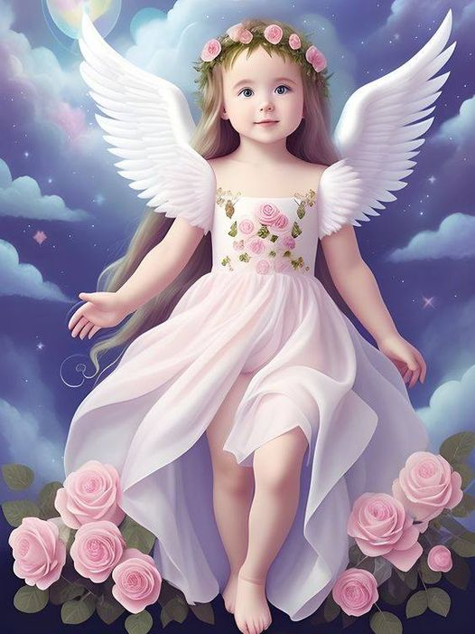 AB Diamond Painting - Full Round - Angel Girl (40*50CM)