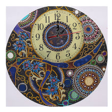 Load image into Gallery viewer, DIY Part Special Shaped Rhinestone Clock 5D Painting Kit Mandala
