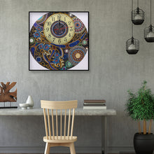 Load image into Gallery viewer, DIY Part Special Shaped Rhinestone Clock 5D Painting Kit Mandala
