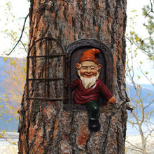 Load image into Gallery viewer, Garden Dwarf Out The Door Statue Outdoor Resin Gnome Landscape Sculpture

